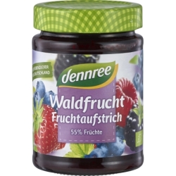 Gem de fructe de pădure, bio, 340g, Dennree
