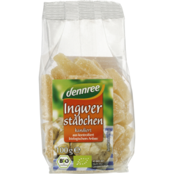 Ghimbir confiat, bio, 100g, Dennree