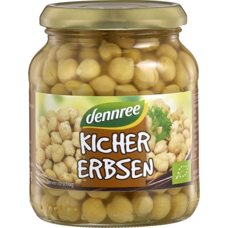 Năut fiert, borcan, bio, 350g, Dennree