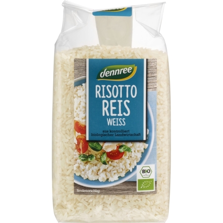 Risotto, orez alb, bio, 500g, Dennree