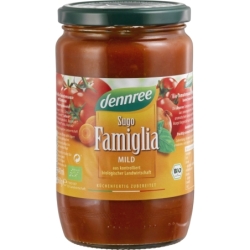 Sos de roșii, Sugo Famiglia, cu legume și busuioc, bio, 660g, Dennree