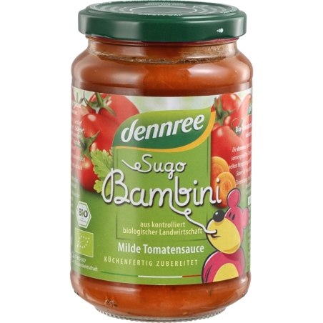 Sos de roșii, Sugo Bambini, pentru copii, bio, 350g, Dennree