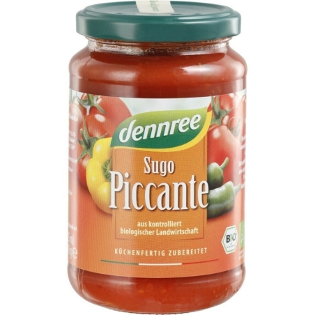 Sos de roșii, Sugo Piccante, picant, bio, 340g, Dennree
