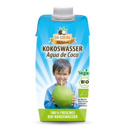 Apă de cocos, bio, 330ml, Dr. Goerg