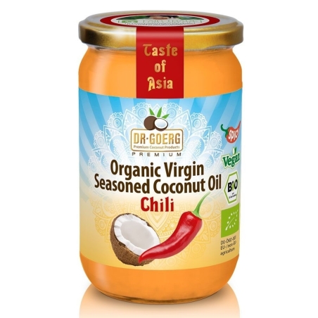Ulei de cocos, cu chilli, bio, 190ml, Dr. Goerg