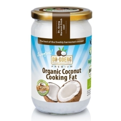 Ulei de cocos, Premium, dezodorizat, pentru gătit, prăjit și copt, bio, 200ml, Dr. Goerg
