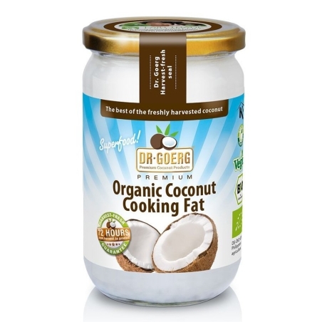 Ulei de cocos, Premium, dezodorizat, pentru gătit, prăjit și copt, bio, 200ml, Dr. Goerg