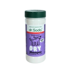 Șampon uscat pentru caini, cu bicarbonat de sodiu și extract de lavandă, 350g, Dr. Soda