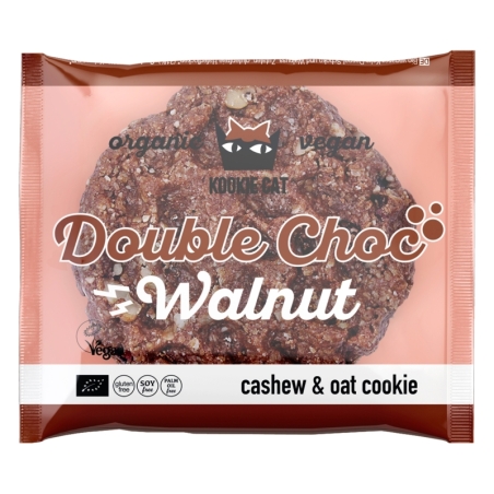 Cookie cu ciocolată și nuci, fără gluten, eco, 50g, Kookie Cat