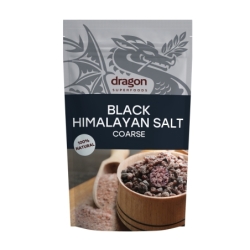 Sare neagră de Himalaya, grunjoasă, 250g, Dragon Superfoods