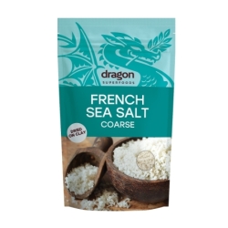 Sare celtică, sare de mare, franceză, pură, grunjoasă, 500g, Dragon Superfoods