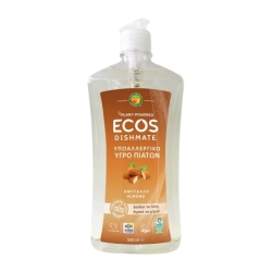 Detergent lichid, pentru vase, cu migdale ecos, 500ml, Ecos