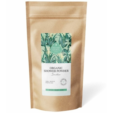Gel de duș, pudră, Sensitive, pentru piele sensibilă, refill, bio, 250g, Eliah Sahil
