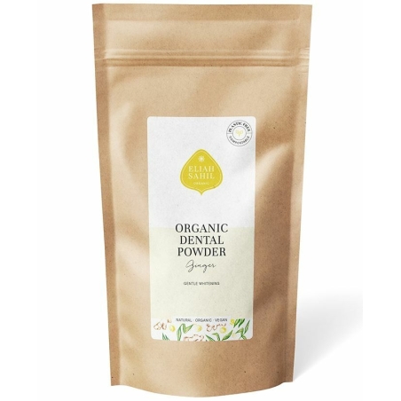 Pudră cu ghimbir, pentru curățarea și albirea dinților, refill, bio, 200g, Eliah Sahil