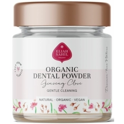 Pudră cu ginseng și cuișoare, pentru curățarea dinților, bio, 60g, Eliah Sahil