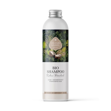 Șampon lichid, cu cocos și baobab, bio, 230ml, Eliah Sahil