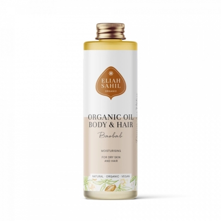 Ulei pentru corp și păr, cu ulei de baobab, bio, 100ml, Eliah Sahil