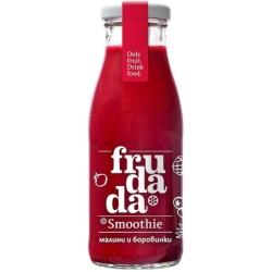 Smoothie cu zmeură și afine, 250ml, Frudada