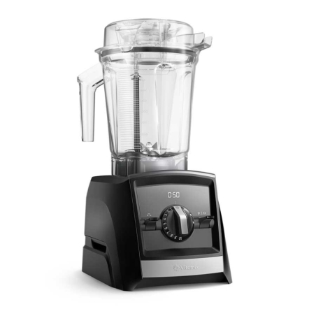 Blender Vitamix A2500i Seria ASCENT, 3 programe prestabilite, vas compact de 2 litri cu SELF-DETECT, Negru