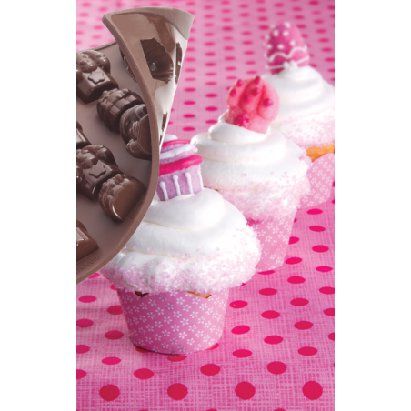 Formă de silicon Chocoice Cupcakes