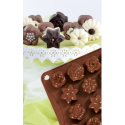 Formă de silicon Chocoice Floricele