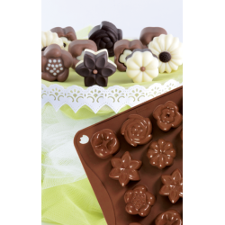 Formă de silicon Chocoice Floricele