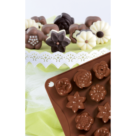 Formă de silicon Chocoice Floricele