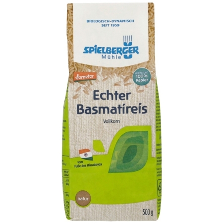 Orez basmati integral ecologic, bio, 500g, Spielberger