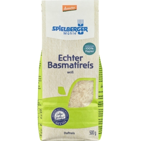 Orez basmati alb ecologic, bio, 500g, Spielberger