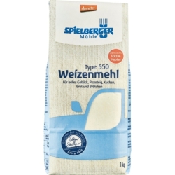 Făină albă de grâu Tip 550 Demeter, bio, 1kg, Spielberger