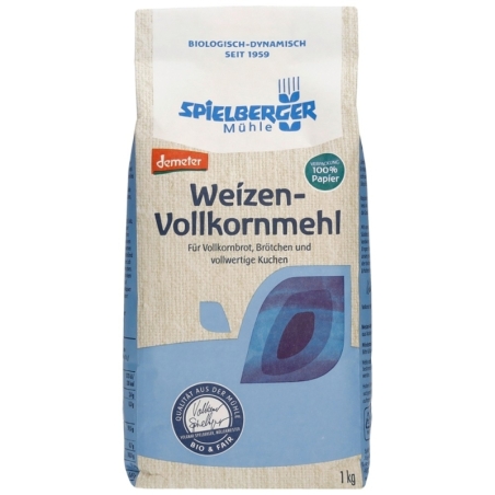 Făină integrală de grâu Demeter, bio, 1kg, Spielberger