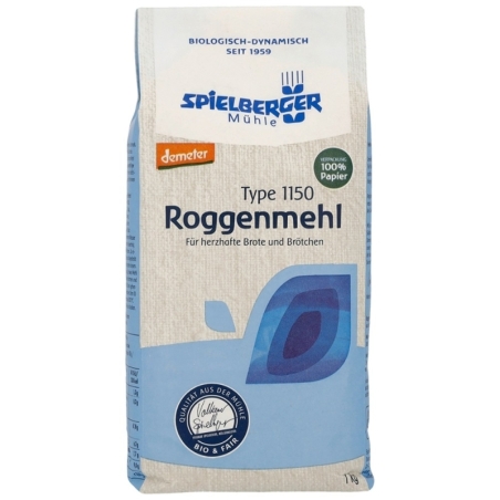 Făină de secară Tip 1150 Demeter, bio, 1kg, Spielberger