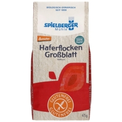 Fulgi mari de ovăz bio integrali fără gluten Demeter, 475g, Spielberger