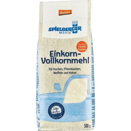 Făină integrală de Einkorn Demeter, bio, 500g, Spielberger