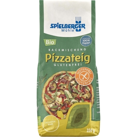 Mix de făină pentru aluat de pizza fără gluten, bio, 350g, Spielberger