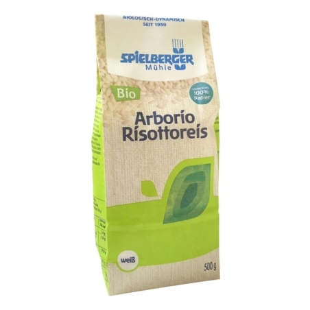 Orez risotto Arborio alb, bio, 500g, Spielberger